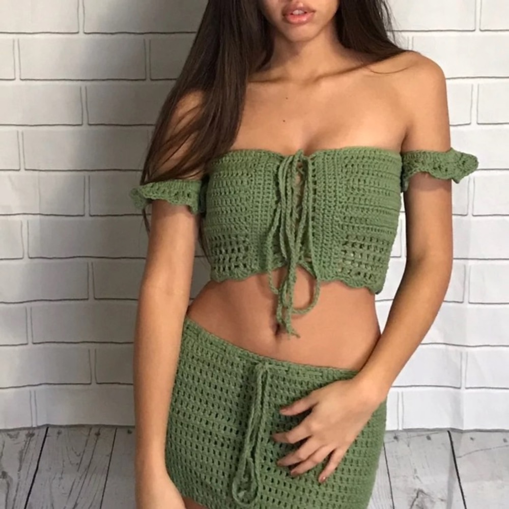 Crochet two piece set / co-ord